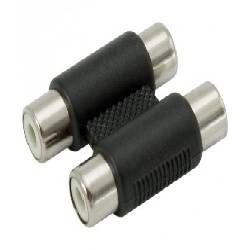ADAPTADOR 2 RCA HEMBRA - 2 RCA HEMBRA