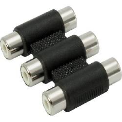 ADAPTADOR 3 RCA HEMBRA - 3 RCA HEMBRA