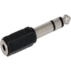 ADAPTADOR  JACK 3,5mm STEREO HEMBRA  - JACK 6,3mm STEREO MACHO