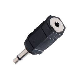 ADAPTADOR JACK 3,5mm MONO MACHO - JACK 3,5mm STEREO HEMBRA