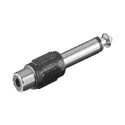 ADAPTADOR RCA HEMBRA - JACK 6,3mm MONO MACHO