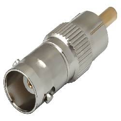 ADAPTADOR NIMO BNC HEMBRA - RCA MACHO METALICO