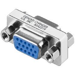 ADAPTADOR SUB-D / VGA 15 PIN HEMBRA - HEMBRA