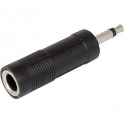 ADAPTADOR JACK 3,5mm MONO MACHO - JACK 6.3mm MONO HEMBRA
