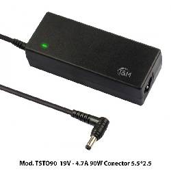 CARGADOR DE PORTATIL ESPECIFICO TOSHIBA - 90W - ASUS 19V / 4,7A - JACK 5,5x2,5mm