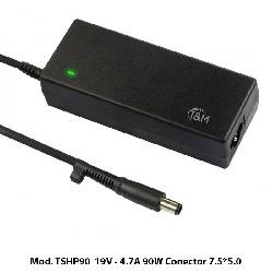 CARGADOR DE PORTATIL ESPECIFICO HP 90W - 19V / 4,74A - JACK 7,4x5mm