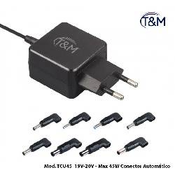 CARGADOR SLIM 45W AUTOMATICO - 8 CONECTORES PARA NETBOOKS - ULTRABOOKS