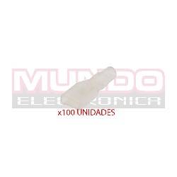BOLSA DE FUNDA TRANSPARENTE PARA TERMINAL FASTON HEMBRA 6,3mm  - 100 unidades