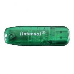 MEMORIA FLASH - PENDRIVE INTENSO RAINBOW 8GB - USB 2.0 - VERDE