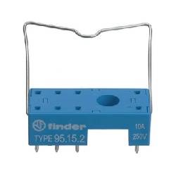 SOPORTE MONTAJE RELES C.I + CLIP SEGURIDAD  ( 8 PINES ) - 95.15.2