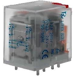 RELE ELECTROMAGNETICO DPDT 24VCC / 10A-240VCA - 28x21.5x35mm - LB2HN-24DTS