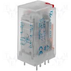 RELE ELECTROMAGNETICO DPDT 24VAC / 10A-240VCA - 28x21.5x35mm - LB2N-24ATP