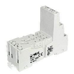 SOPORTE RELE RELPOL - MONTAJE DIN 10A-300VCA - SERIE R3 R3N - 72X27X61mm