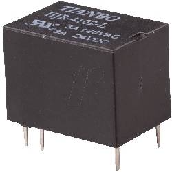 RELE TIANBO 12VDC / 3A - 1 CTO 4 PINES - 15,4X11,4X10,4mm - HJR-4102-L-12V