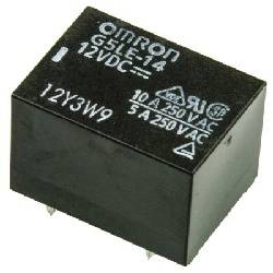 RELE ELECTROMAGNETICO OMRON SPDT 12VDC / 10A - 250VCA  1Cto - 22.5x16.5x19mm