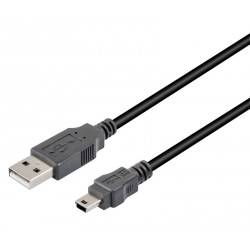 CONEXION USB MACHO TIPO A - MINI USB MACHO 5pin - 4,5 METROS