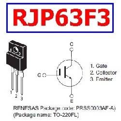 TRANSISTOR IGBT RJP63F3 630V - 40A 30W - TO-220FL