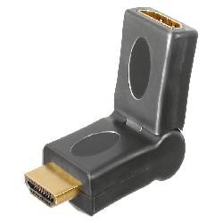 ADAPTADOR HDMI MACHO - HDMI HEMBRA CON ROTACION 180º