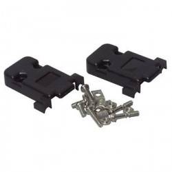 CARCASA PLASTICO CONECTOR SUB-D 9 PINES - NEGRO