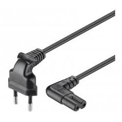 CONEXION DE ALIMENTACION RED EUROPA - ACODADO - "8" [2m] -  2x0,75mm²