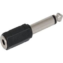 ADAPTADOR  JACK 3,5mm MONO HEMBRA  - JACK 6,3mm MONO MACHO