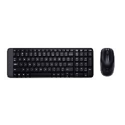 TECLADO COMPACTO + RATON LOGITECH INALAMBRICO 2,4GHZ - CABLE - NEGRO