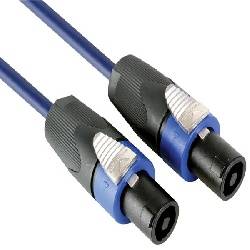 CONEXION ALTAVOZ PROFESIONAL CONECTOR SPEAKON NEUTRIK 4 PIN MACHO - MACHO - 20 METROS