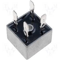 PUENTE RECTIFICADOR 1000v / 50A - TERMINALES FASTON 6,35mm - 28X28mm -- KBPC5010
