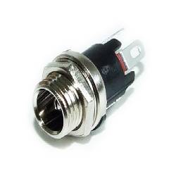 CONECTOR JACK ALIMENTACION MACHO 5,5x2,5mm - CHASIS - PANEL - SOLDAR