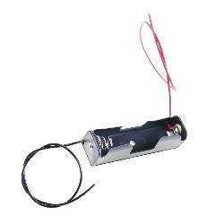 PORTAPILAS 1x R6 / AA / 14500 - BLOQUE DE 1 - CABLE 150mm