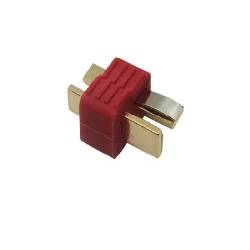 CONECTOR ALIMENTACION DC / T / DEAN - 2 PINES - MACHO - SOLDAR - PARA RC
