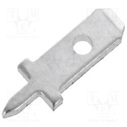 TERMINAL PLANO FASTON MACHO 2,8mm - PARA PCB PROTOBOARD - RECTO - 1 UNIDAD