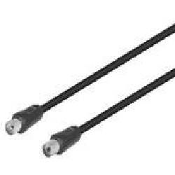 CONEXION ANTENA TV MACHO - HEMBRA NEGRO - 2,5 METROS