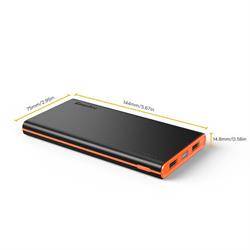 BATERIA EXTERNA EASYACC 10000mAh - PUERTO DE CARGA DUAL - SALIDA 3,1 AMP