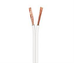 CABLE ALTAVOZ 2x1mm - BLANCO - POLARIZADO - 1 METRO