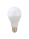 LAMPARA LED PLASTICO - ALUMINIO A70 ESFERICA - ROSCA E27 - 15W - 3000K - LUZ CALIDA