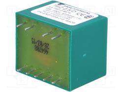 TRANSFORMADOR CERRADO 2,5VA 230VCA - 12V 104mA + 12V 104mA - MONTAJE CI - 28x33x27MM