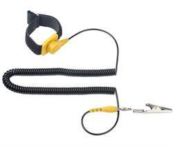 PULSERA DISIPADORA ESTATICA PROSKIT - RESISTENCIA 10 - 6 ohm - CABLE 1,5m RIZADO A BANANA