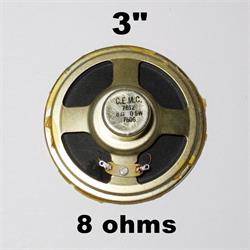 ALTAVOZ TODO RANGO DE 3 PULGADAS - 8ohm - 0,5W - VINTAGE RADIO - TV - C.E.M.C. 7612