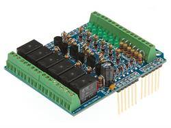 MODULO - SHIELD - TARJETA I/O ENTRADAS - SALDIAS  PARA ARDUINO UNO R3 - 6 RELES