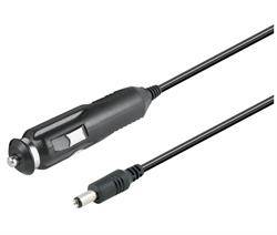 CONEXION DE MECHERO DE COCHE A JACK HUECO MACHO - 1,8M - JACL 5,5x2,1mm - 3A MAX