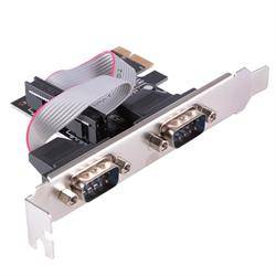 TARJETA CONTROLADORA PCI-E - x2 PUERTOS RS232 / SERIE / D-SUB 9PIN