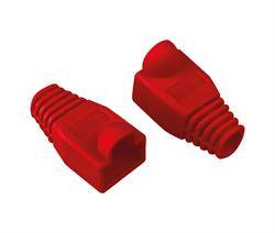 CAPUCHON PARA CONECTOR RJ45 - CAT5 CAT5e CAT6 - ROJO - 25 UNIDADES