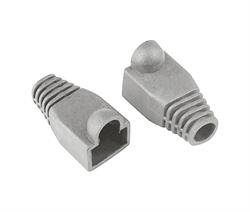 CAPUCHON PARA CONECTOR RJ45 - CAT5 CAT5e CAT6 - GRIS - 100 UNIDADES