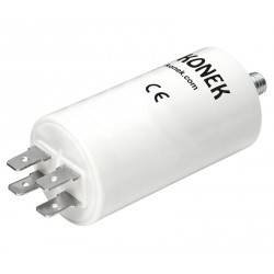 CONDENSADOR POLIPROPILENO PARA ARRANQUE DE MOTOR 2,5UF 450VCA 5% - 34x65mm - FASTON