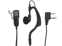 MICROFONO SOLAPA - CORBATA CON AURICULAR REGULABLE DOBLE PIN [VOX + PTT]