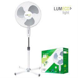 VENTILADOR DE PIE EDM 55W - 40CM DIAMETRO - ALTURA HASTA 120CM REGULABLE - BLANCO