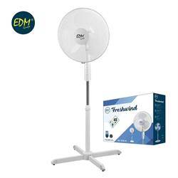 VENTILADOR PIE 45W - 40CM DIAMETRO - ALTURA REGULABLE 60-80CM LUMECO - BLANCO