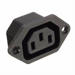 CONECTOR ALIMENTACION IEC 60320 - C13 - HEMBRA - EMPOTRAR CHASIS - 10A - SOLDAR