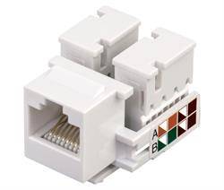 CONECTOR RJ45 HEMBRA CAT6 UTP - KEYSTONE - PARA CRIMPAR - 1 UNIDAD
